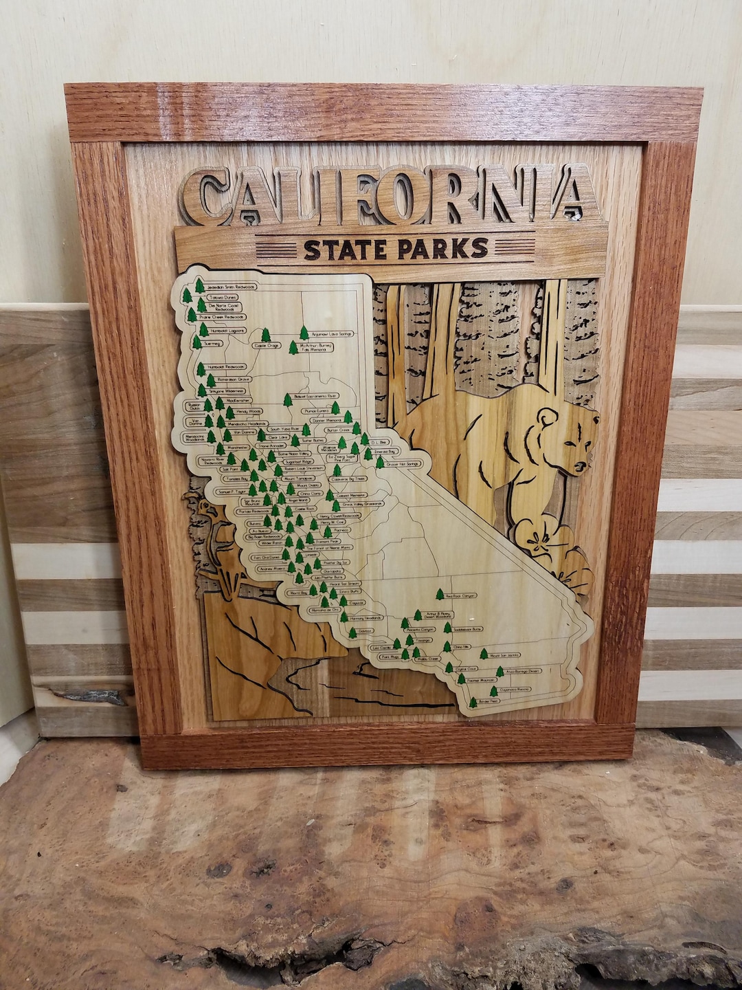 California State Park Explorer Map - Etsy