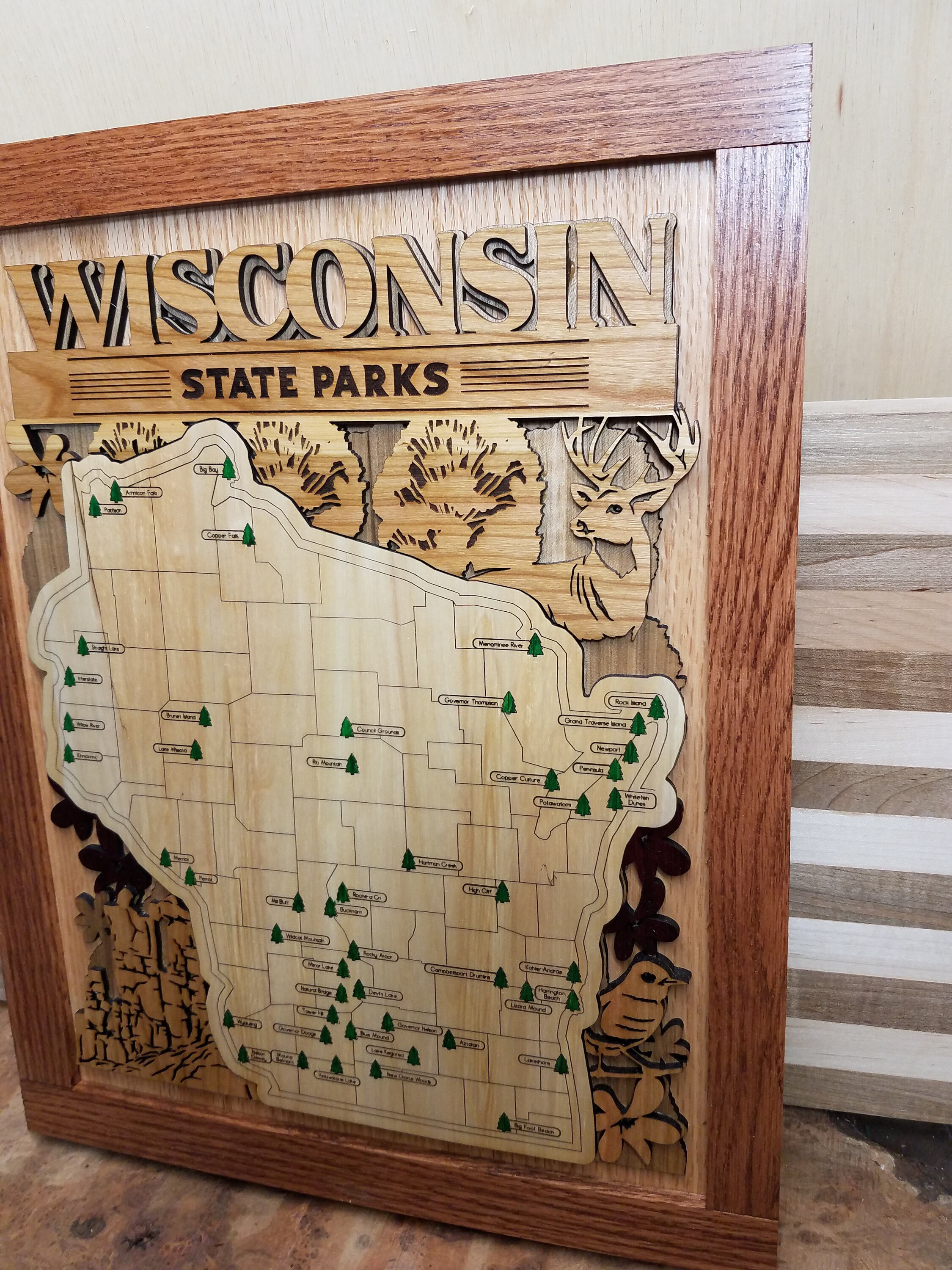 Wisconsin Explorer Pack Wisconsin State Park Explorer Map - Etsy