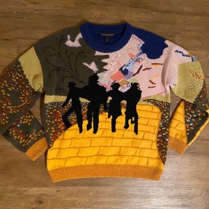 Louis Vuitton, Sweaters, Lv Stitch Print Crewneck