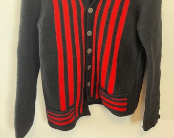 Red and Black Cardigan