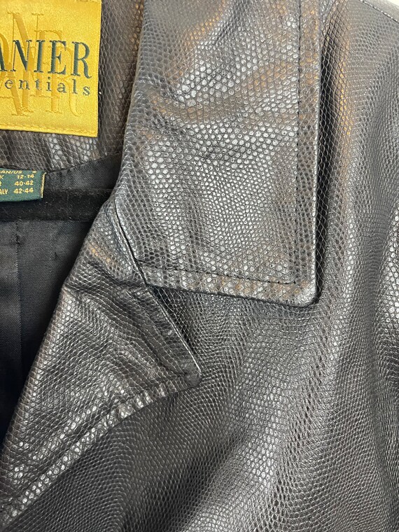 Black DANIER Leather Jacket - image 5