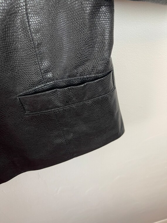 Black DANIER Leather Jacket - image 7