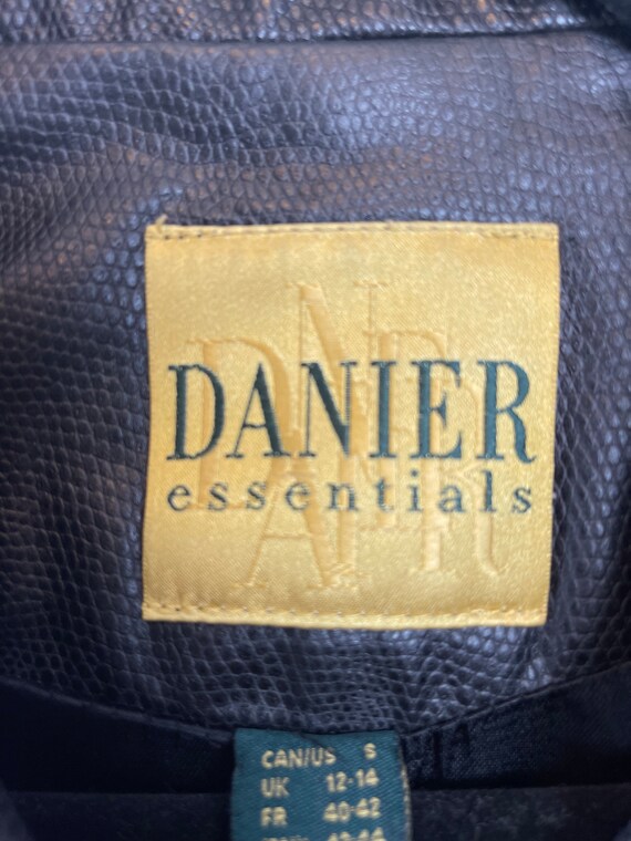 Black DANIER Leather Jacket - image 2