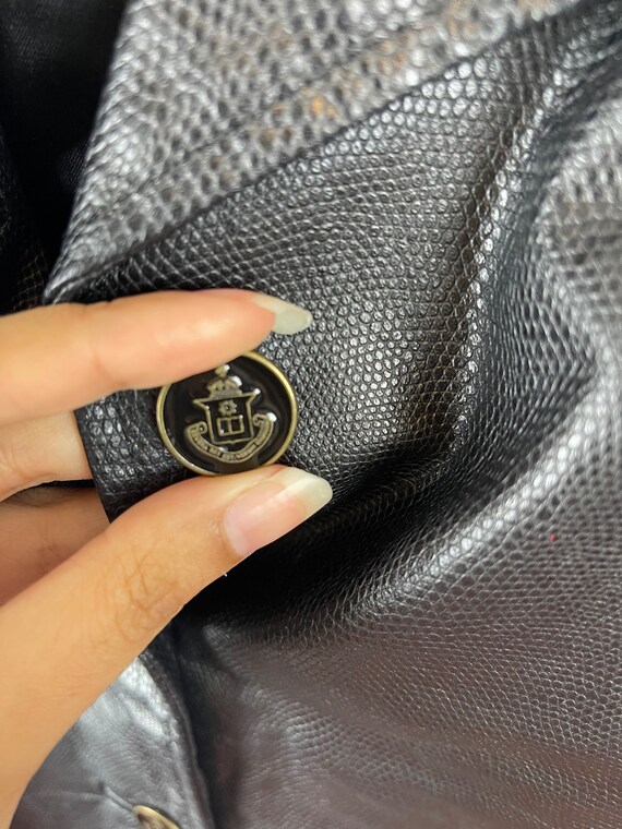 Black DANIER Leather Jacket - image 9