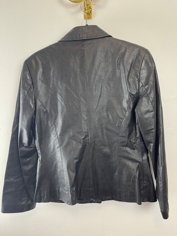 Black DANIER Leather Jacket - image 8