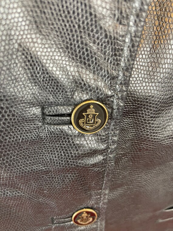 Black DANIER Leather Jacket - image 3