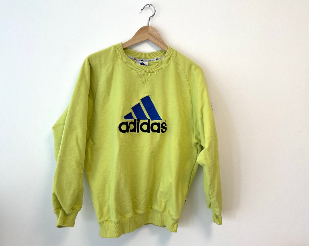 Adidas Vintage Sweater Embroidered 90s - Etsy