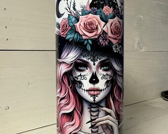Badass Woman Witchy 20oz Skinny Tumbler