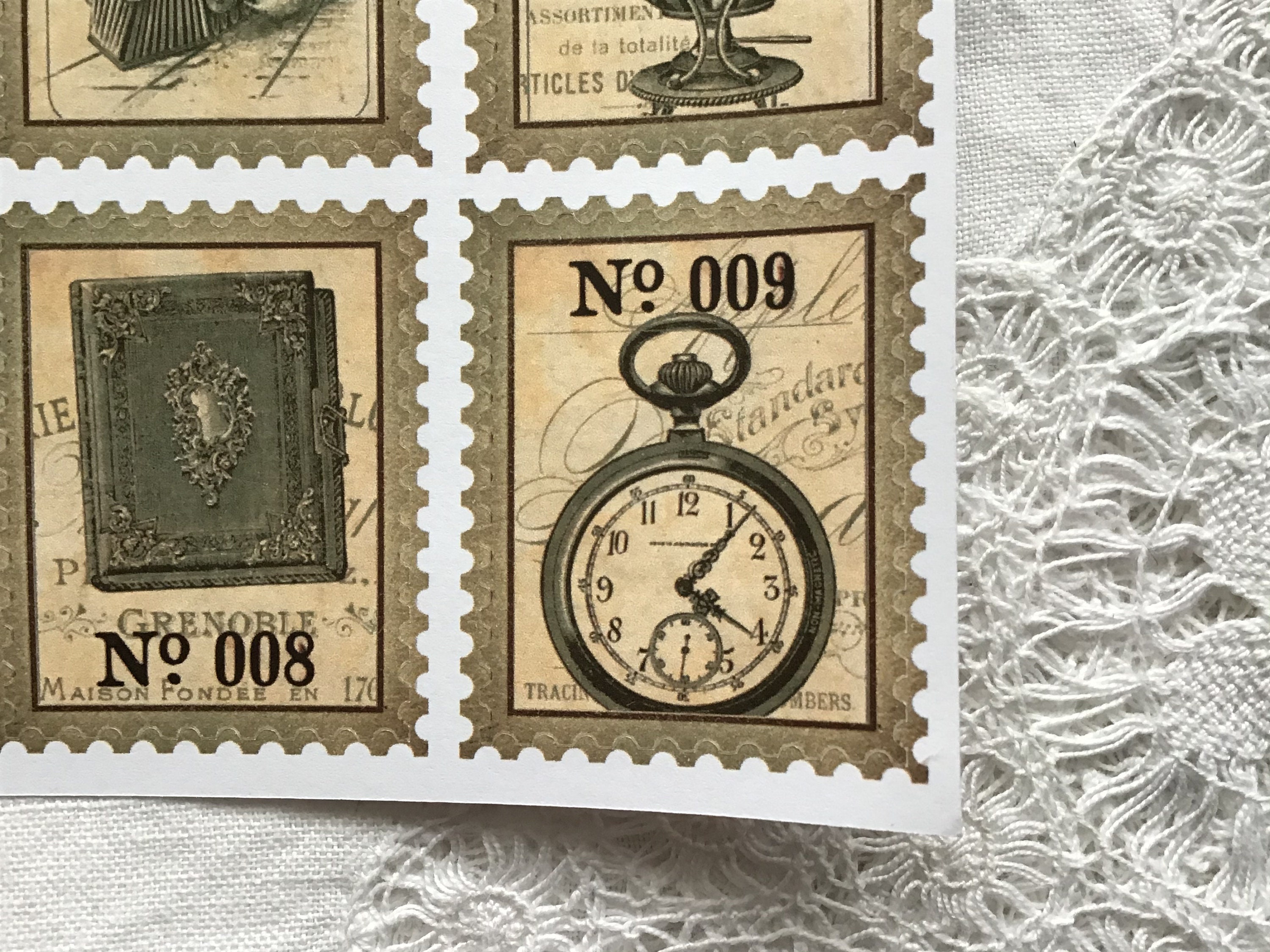 Vintage Stamps Sticker stamps Sticker Etsy