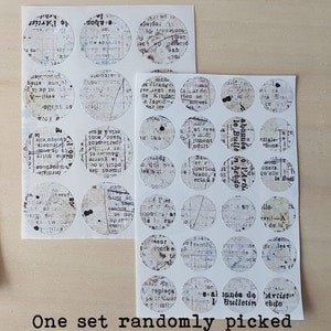 No. 1 | Vintage Sticker Set Dots | Sticker | Journal Sticker | Sticker | Bullet Journal Sticker | vintage points