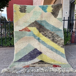 テキスタイル マロカン ヴィンテージ ボエーム - Tapis en laine tissé à la main