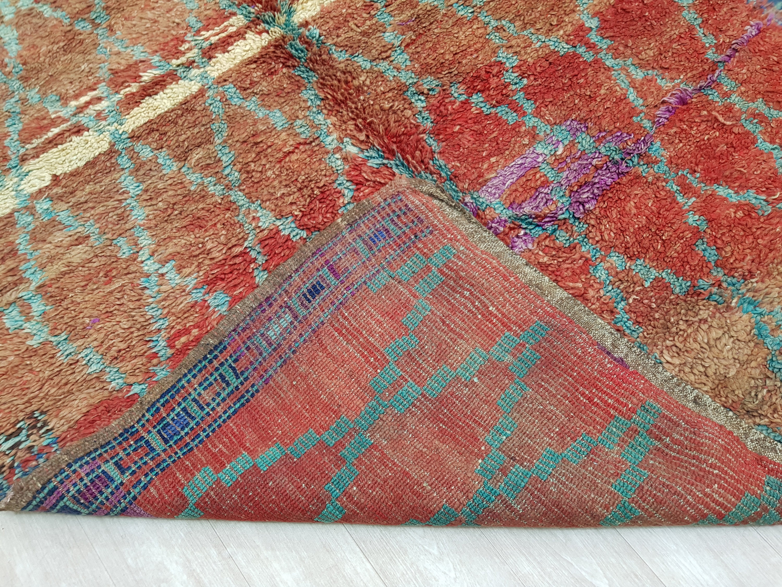 9.6/6feet vintage Moroccan rug boujaad boujaad boujaad Etsy