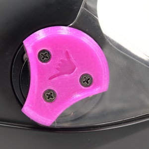 Custom 3D Printed Skydiving Cookie G3 Helmet Sideplates! Great skydiving gift for skydiver or tunnel flyer! Fun shaka design.