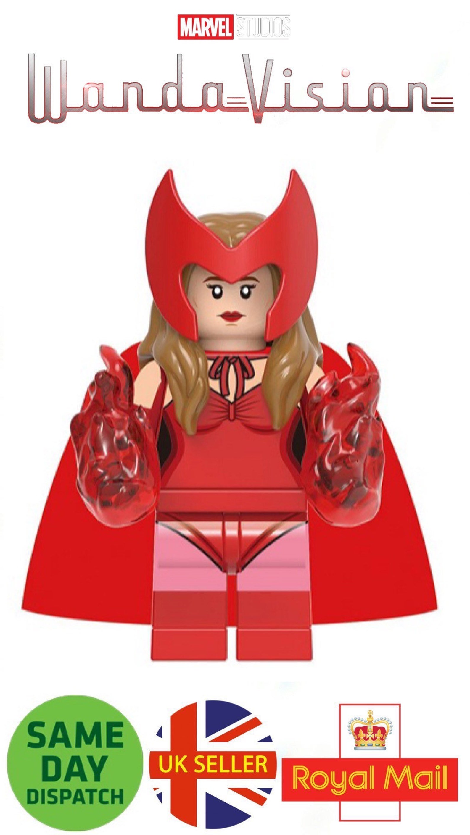 Scarlet Witch Wanda Halloween Costume Wandavision Mini Figure Etsy UK