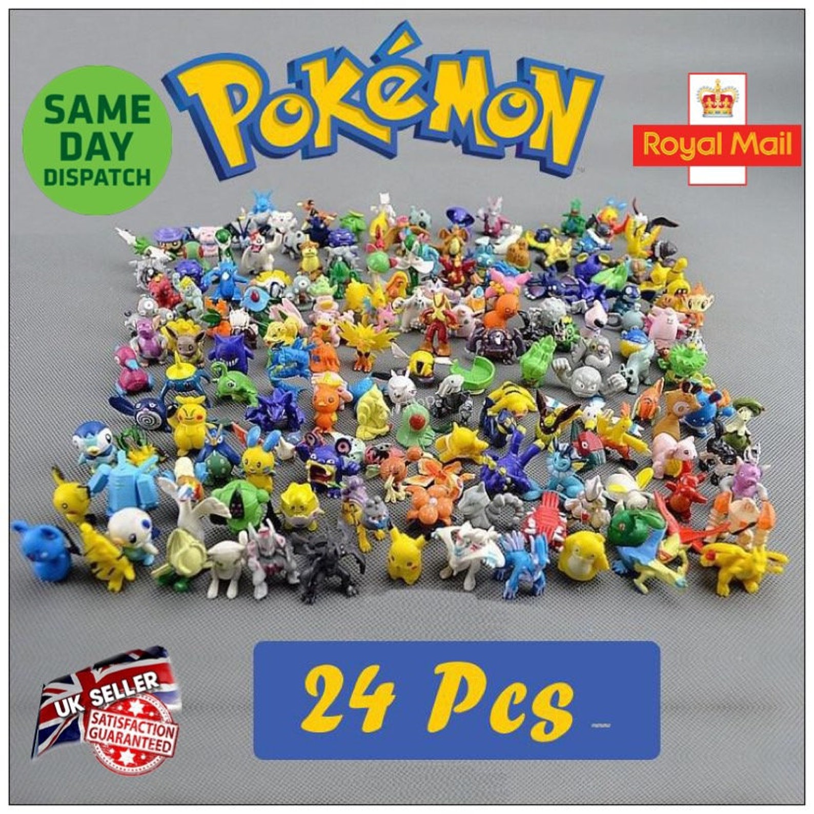 Pokemon 24 Custom Mini Figures Pocket Monsters Popular Toy Etsy
