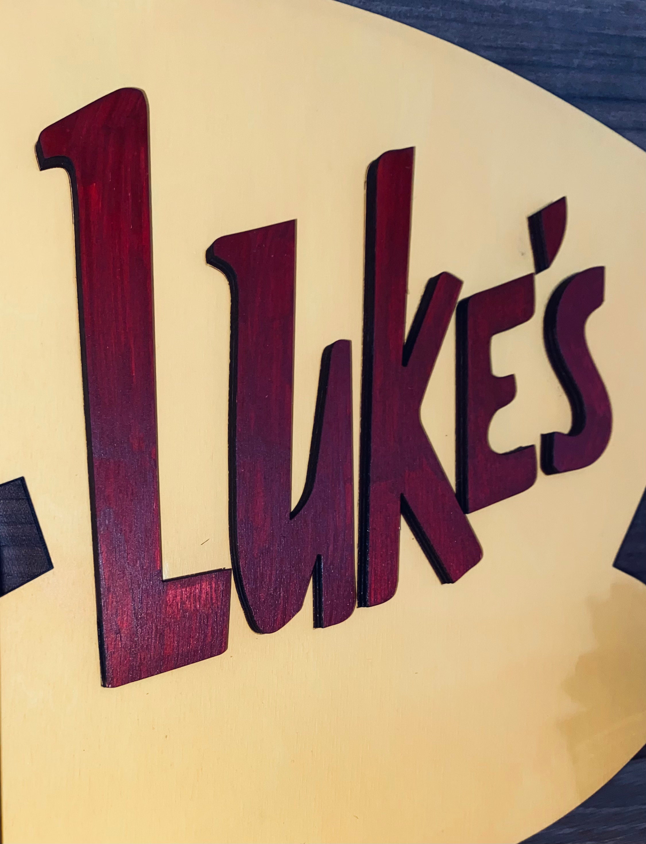Lukes Diner Replica Sign/ Gilmore Girls HandPainted Wooden | Etsy