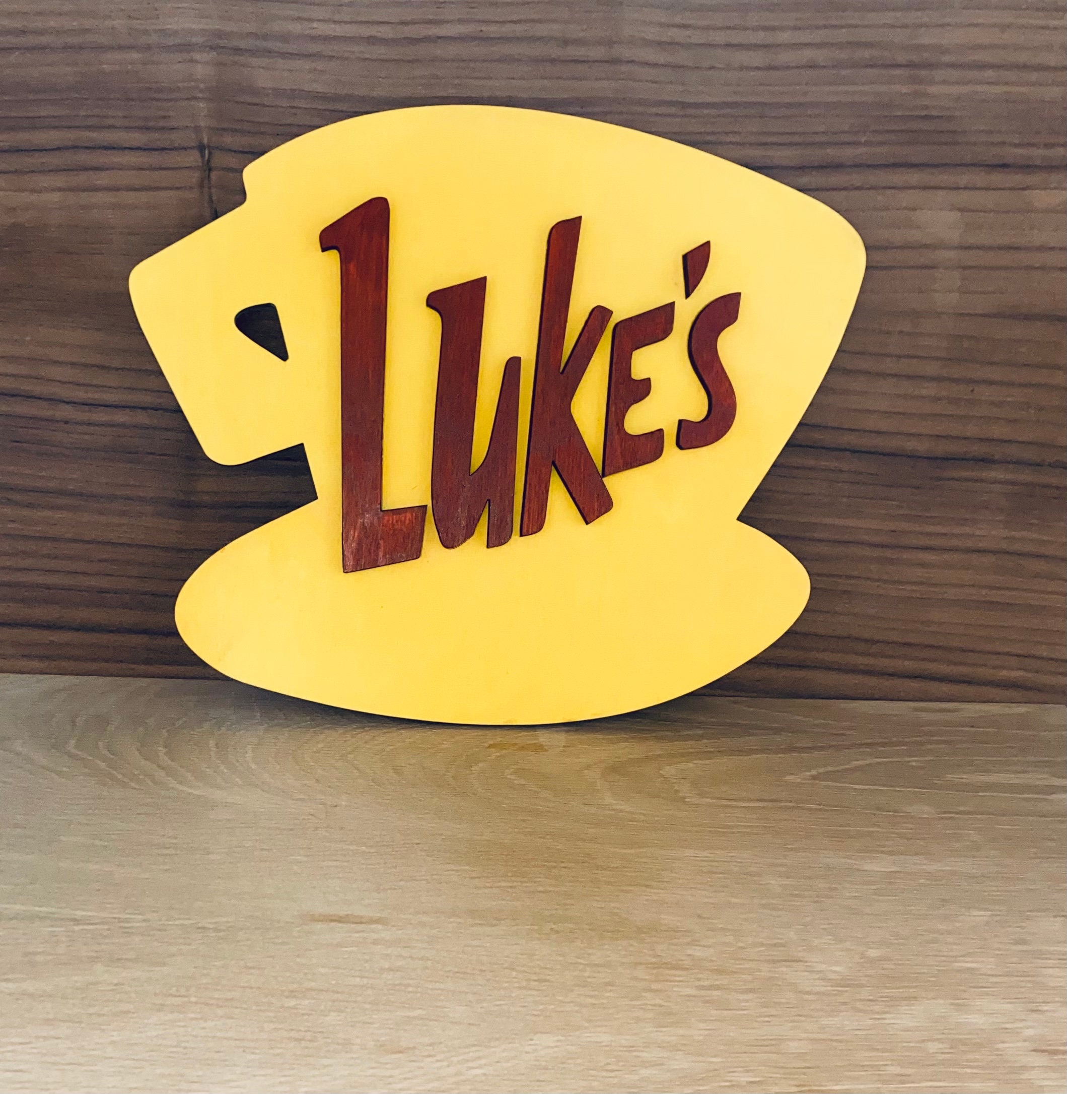 Lukes Diner Replica Sign/ Gilmore Girls HandPainted Wooden | Etsy