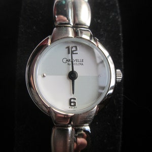 Vintage Ladies Caravelle Bulova Steel Watch Boxed Papers