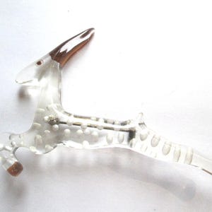 1940s Lucite Gazelle Animal Brooch