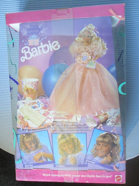 バースデーセット 1991 Birthday Surprise Barbie in Box - Etsy