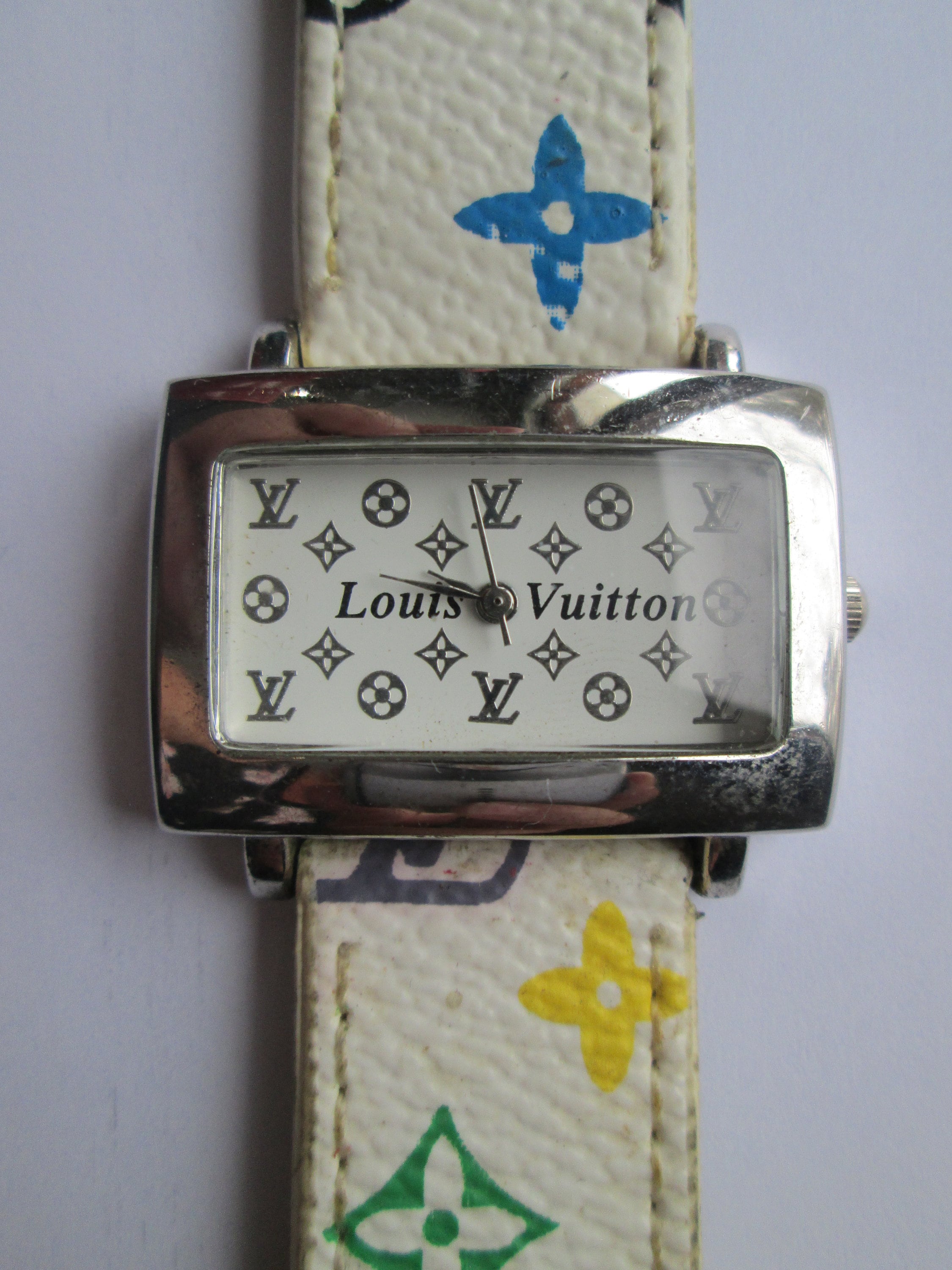 1980s Louis Vuitton Leather Watch