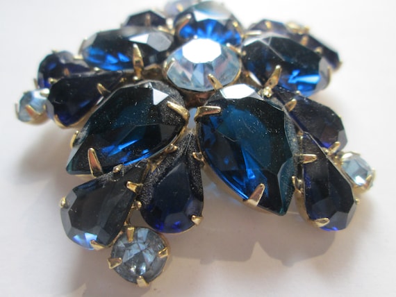 Vintage juliana brooch blue - Gem