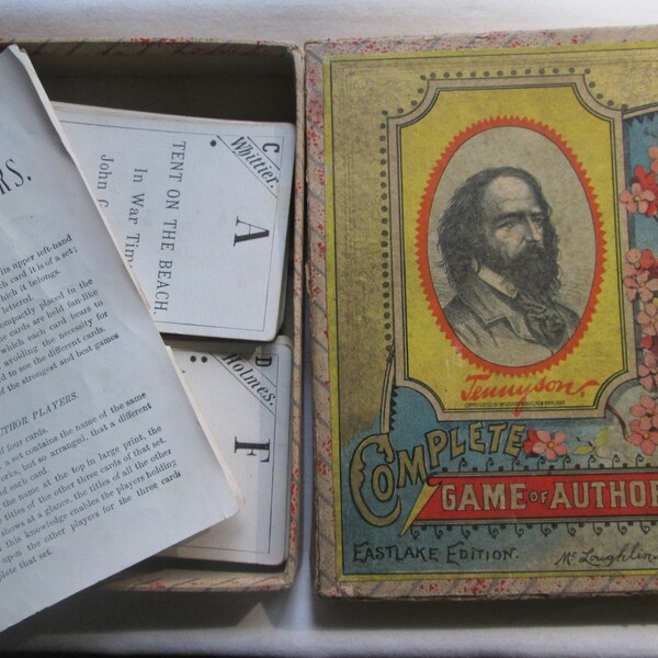 Authors Card Game Etsy