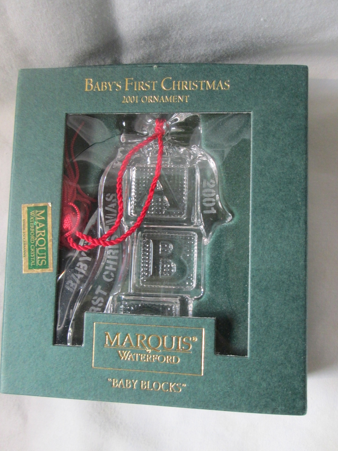 Waterford Crystal 1st Babys Christmas Ornament in Box Etsy