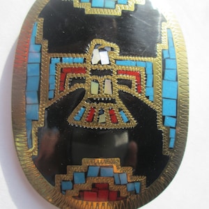 Native Thunderbird Inlayed Bolo Tie