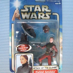 2002 Star Wars Figure Padme Amidala In Package