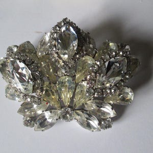 Clear Rhinestone Brooch Crown