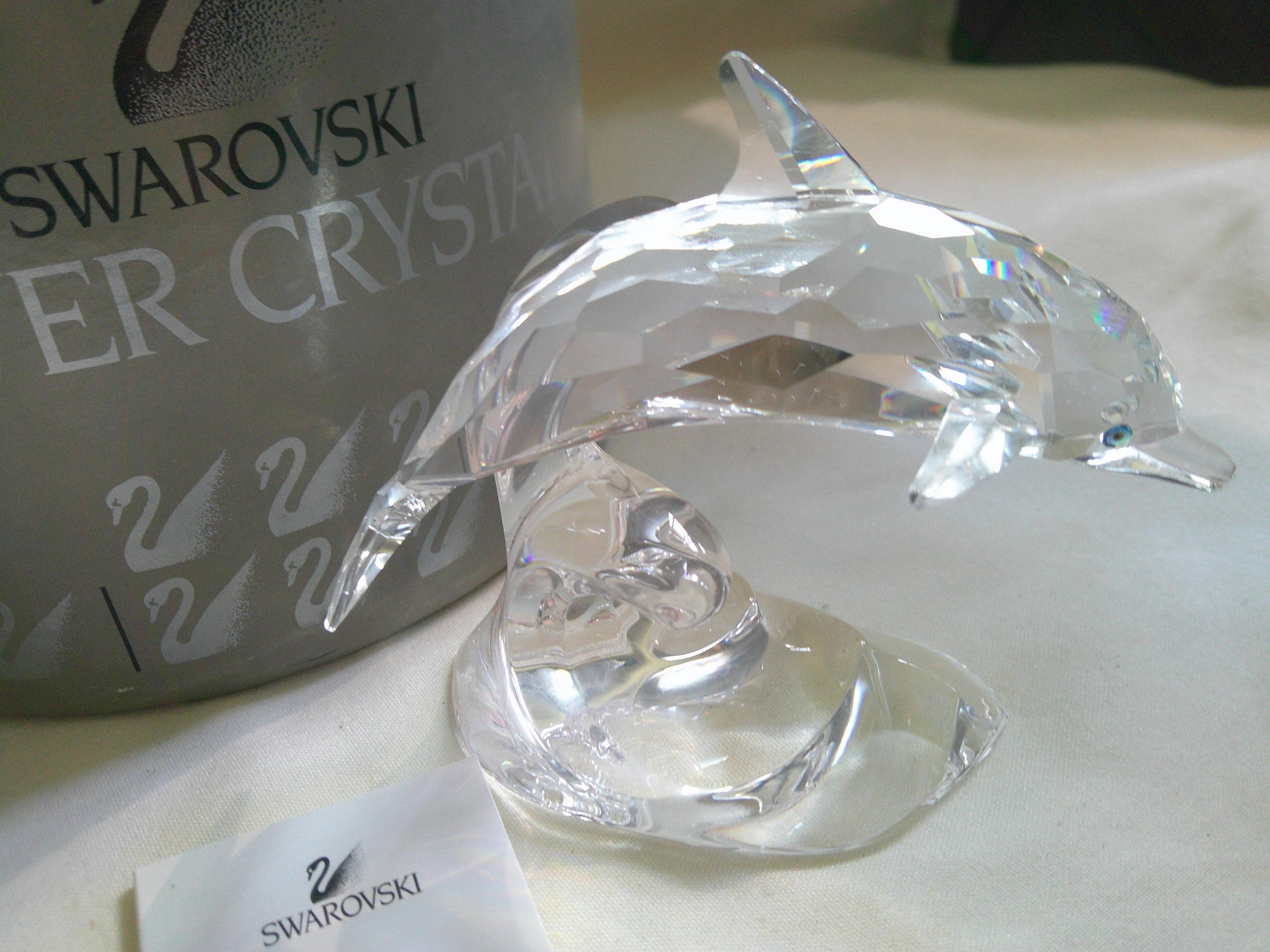 Swarovski Crystal Figurines Dolphin - Etsy