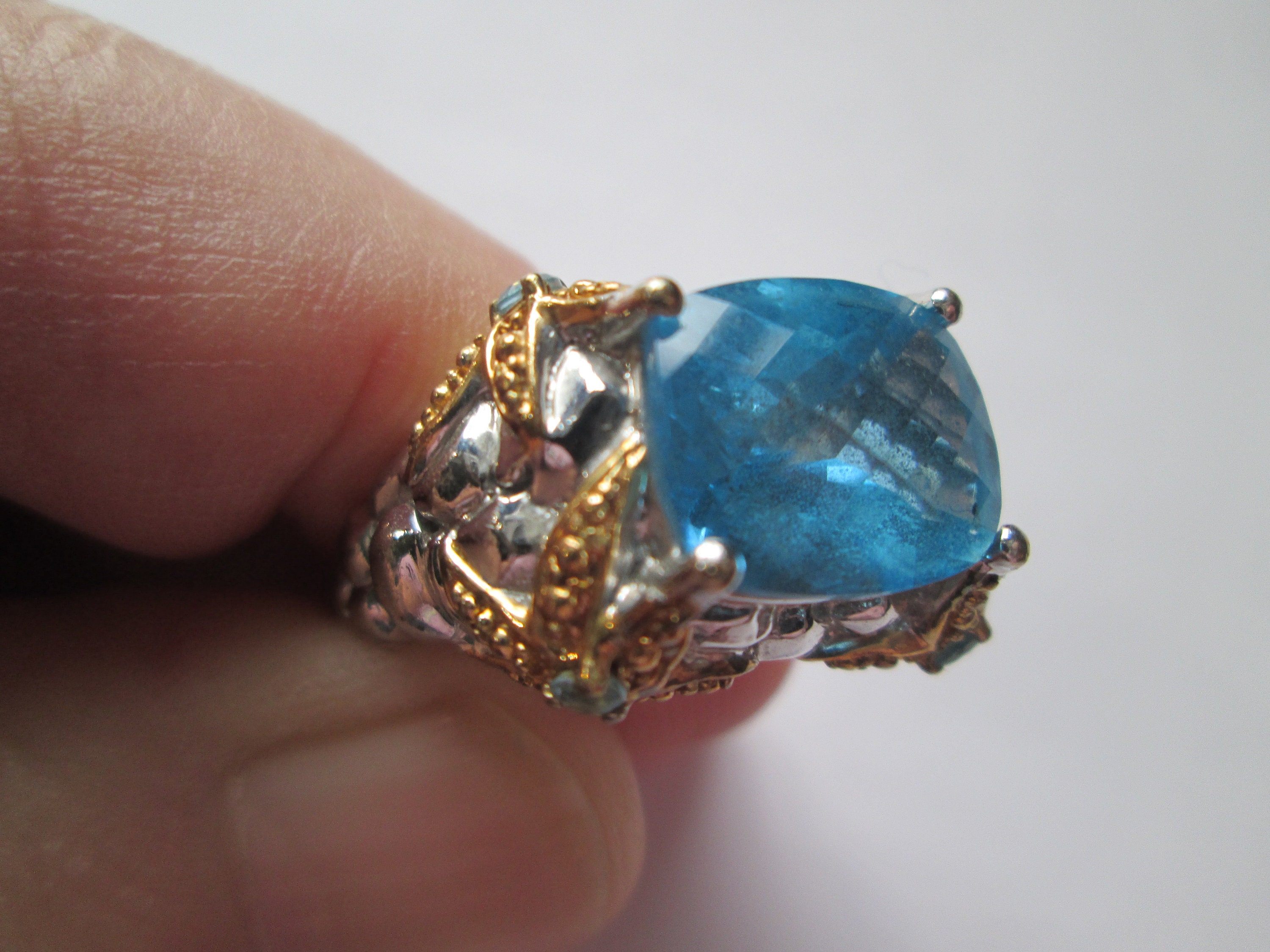 Victoria Weick Gemstones Cuff Watch Opal Blue Topaz MOP Vintage Opal Watches - Etsy Singapore main image 3
