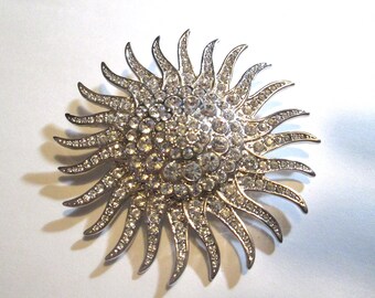 Camrose & Kross JBK Jacqueline Kennedy Signed Sunburst Clear