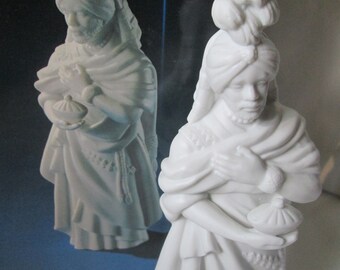 Avon Nativity Collectibles King Magi KASPAR Wise Man White Porcelain Bisque 