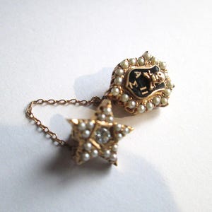 Antique Fraternity Pin 10k Gold 4 grams