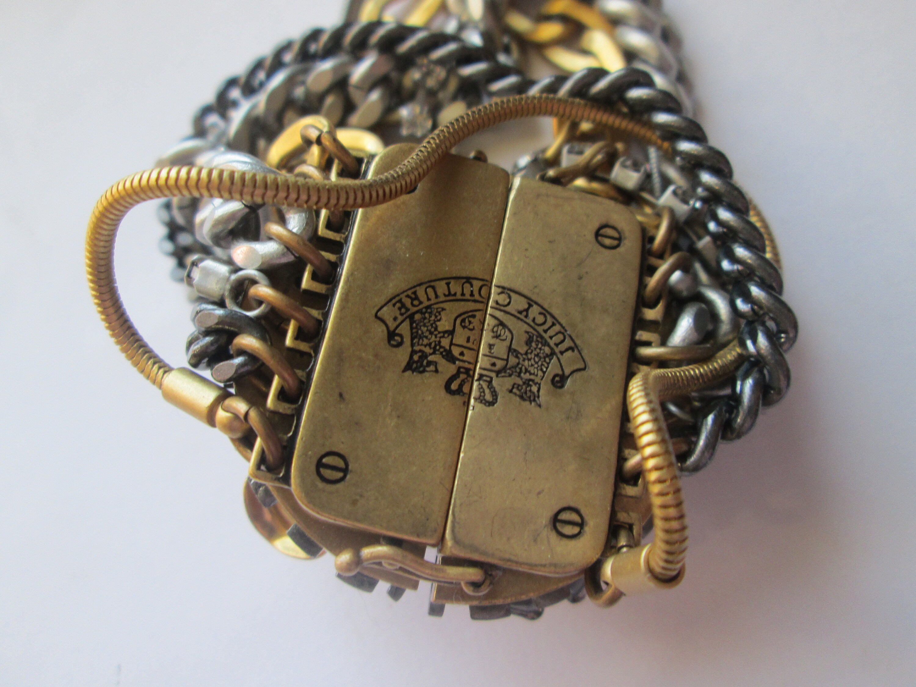 Vintage Juicy Couture Flower Garden Chain Link Bracelet - Etsy