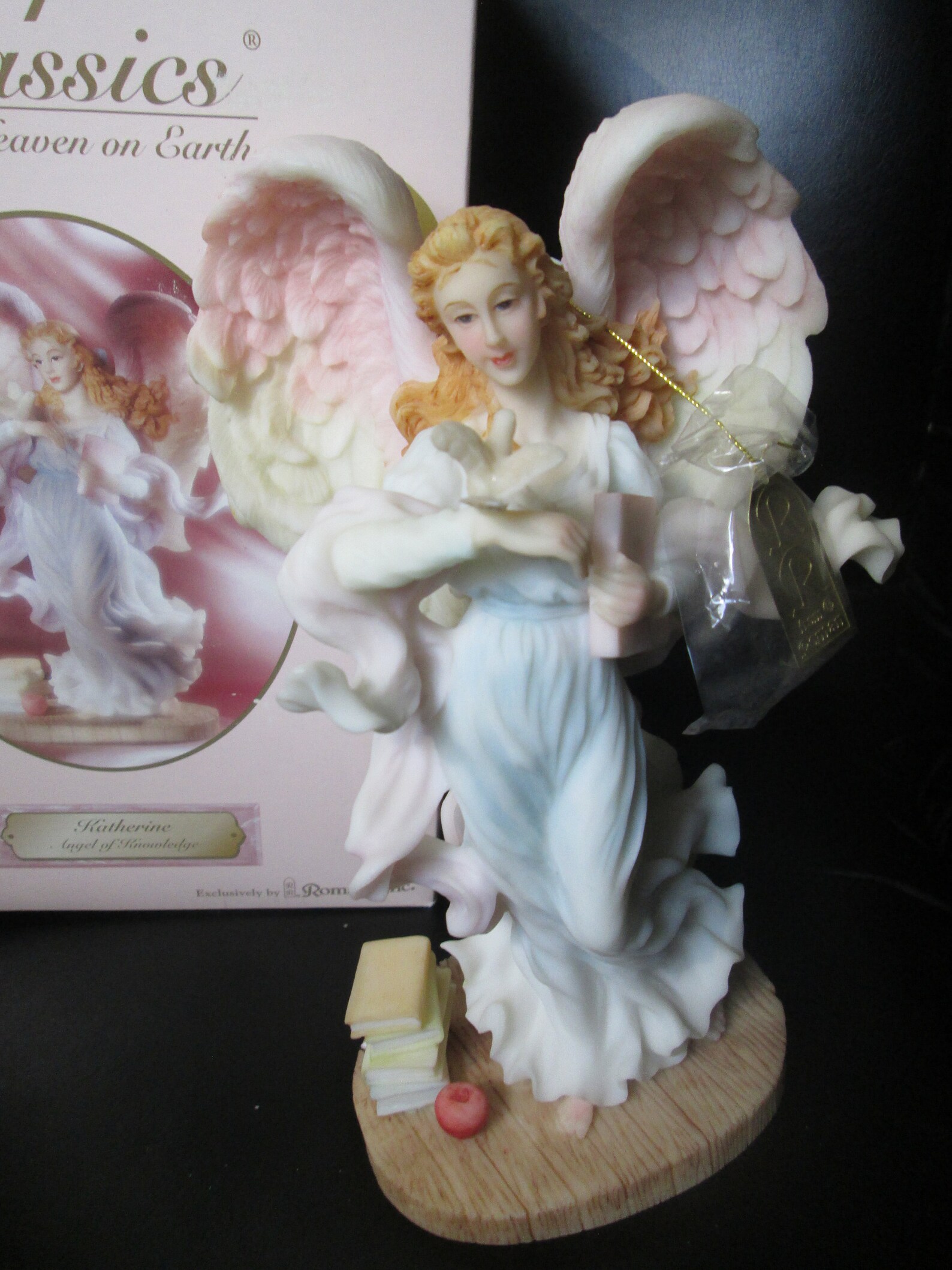 1998 Seraphim Roman Angel Figurine Angel of Knowledge in Box Etsy