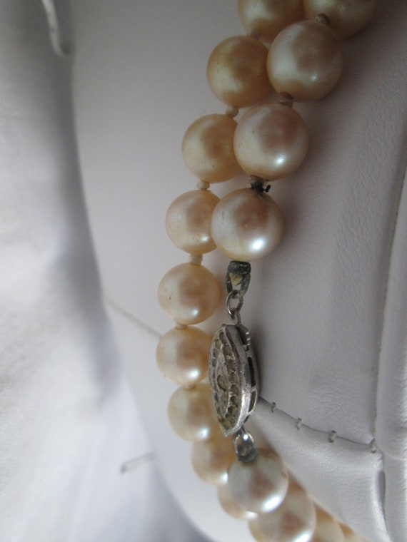 Long Faux Pearl Layering Necklace - image 2