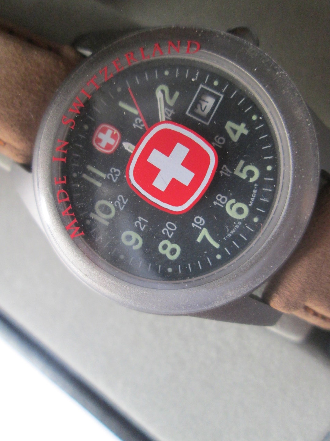 Vintage Swiss Army Ladies Watch Brown Leather Band IN Box - Etsy