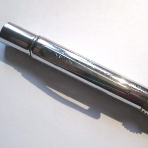 Vintage Noma Pat USA 4 Color Mechanical Chrome Pencil With Eraser