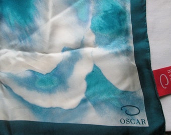 Vintage Silk Scarf Oscar Del la Renta