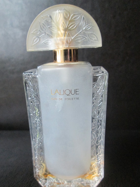1970s Lalique Crystal Perfume Bottle