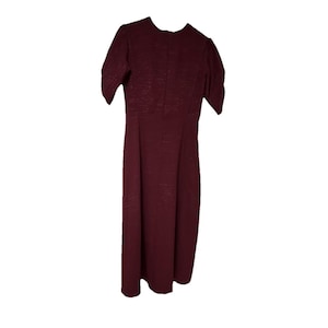 Wine Modest Dress - Etsy