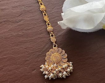 Gouden Maang Tikka: Indiase Bollywood-guttapusalu-sieraden