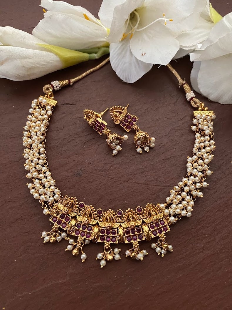 Guttapusalu Necklace/pearl Necklace 