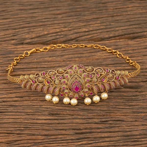 Kemp Baaju Bandh/Vanki/ Ananta/ Angada/ Armlet/ South Indian Jewelery/ Gold Baju bandh/Antique Vanki/ Indian wedding jewelry /Temple jewelry