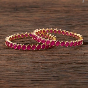 Rubinarmband / Indiska armband / Guldarmband / Rubinarmband / Brudarmband / Pakistanska smycken / Smycken i ett grams guld
