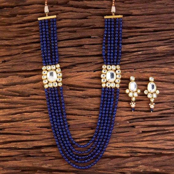 Long Kundan Necklace Indian Long Necklace Pakistani Jewelry | Etsy