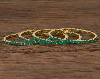 Emerald Bangles /CZ Bangles/ Indian Bangles/Diamonds Bangles/Emerald bracelets/Bridal bangles/Pakistani Jewelry/One gram gold Jewelry